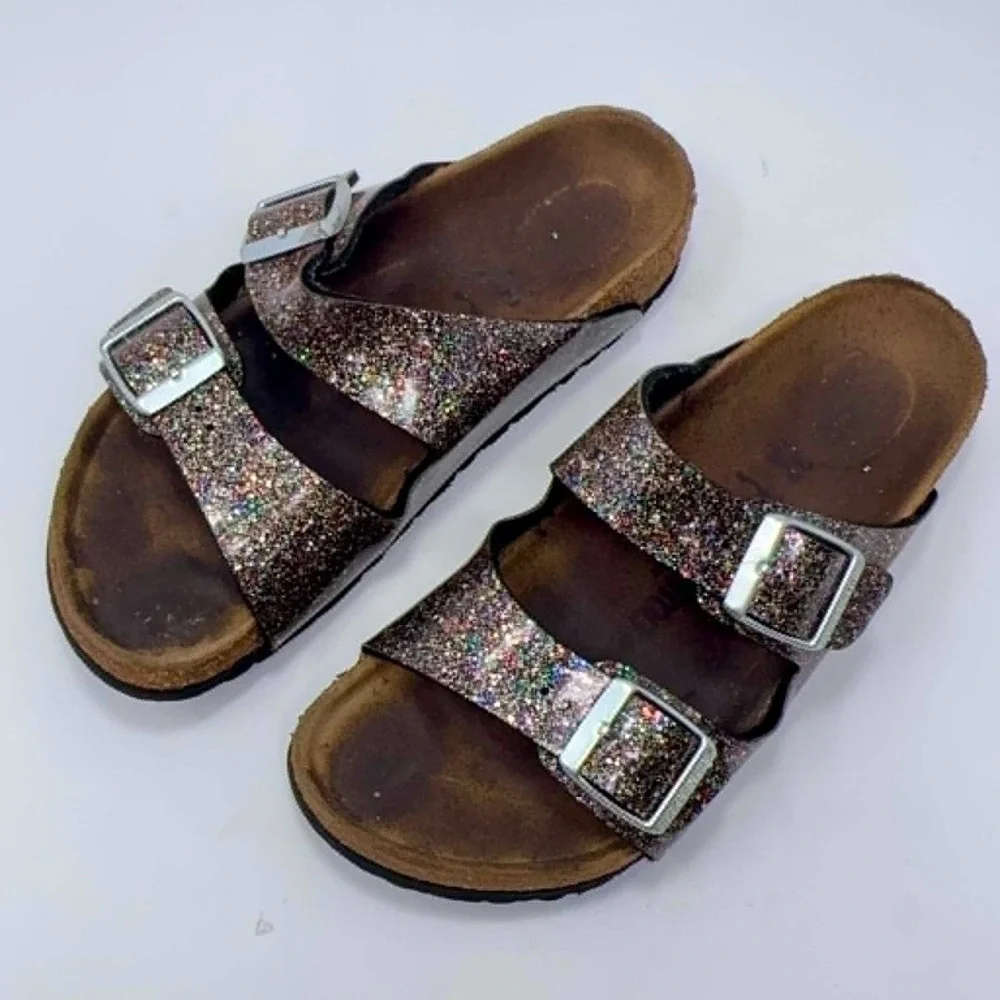 Birkenstock Arizona Magic Galaxy Glitter‎ Sandals Kids EU 32 US 1 Multi Sparkle